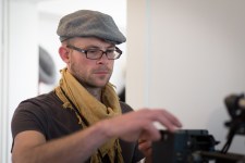 Martin Nefe, Dreh Loos-Villa Hietzing, Photo: © Peter Louis