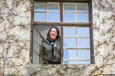 Martina Gaa, Dreharbeiten im Schloss Hagenberg, NÖ, Photo: © Peter Louis