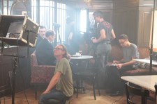 Michael Holzer, Dreh im Café Sperl, Wien Photo: © Josseline Haerdtl