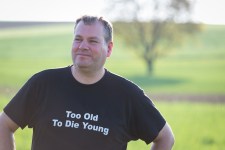 Peter Louis, beim Dreh nahe Ameis im Weinviertel, NÖ